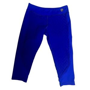 Trina Turk Recreation Cropped Purple Textured Leggings Women's Small